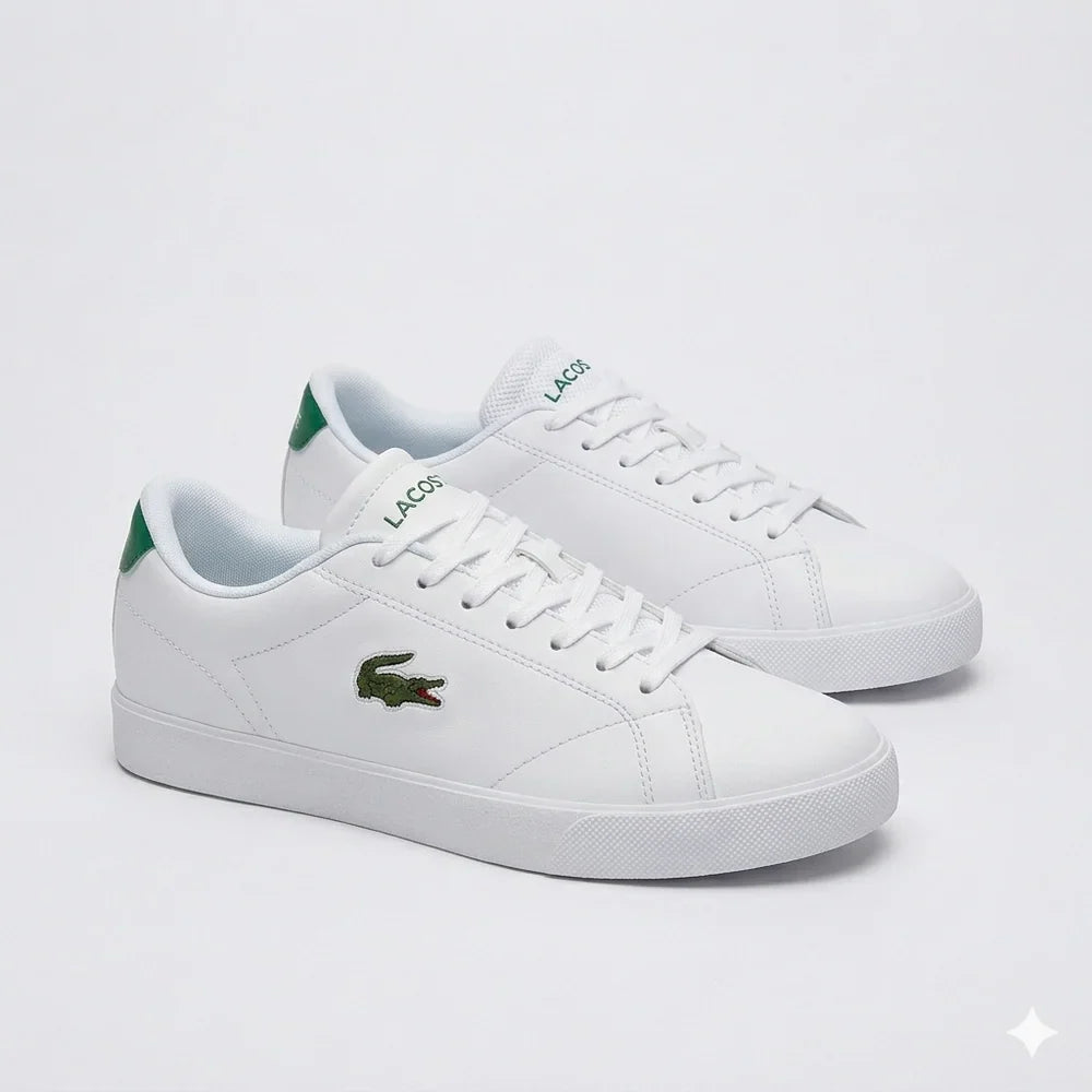 Lacoste Lerond Pro – Sneakers Homme Blanc/Vert | Élégance & Confort