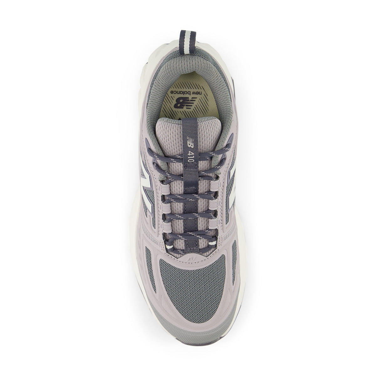 New Balance 410 dotées d'une empeigne en mesh respirant et d'une épaisse semelle intermédiaire amortissante