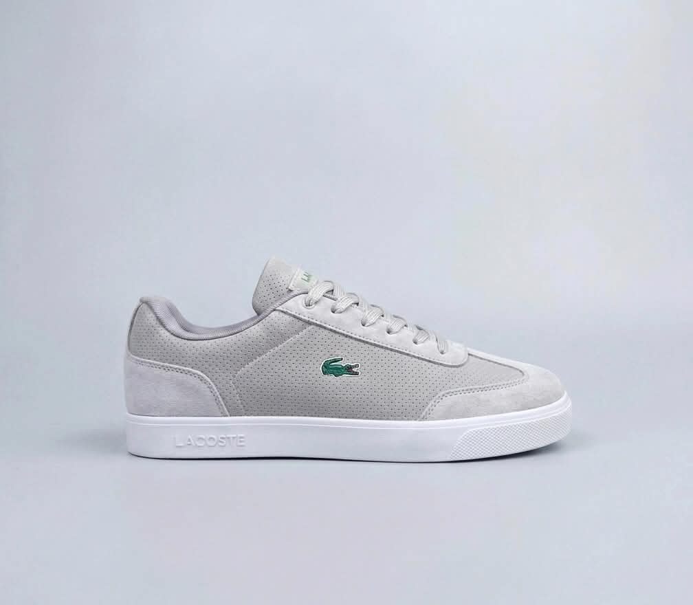 BASKETS LACOSTE GRISES