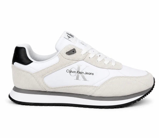 Calvin Klein Jeans Retro Runner Blanc & Beige